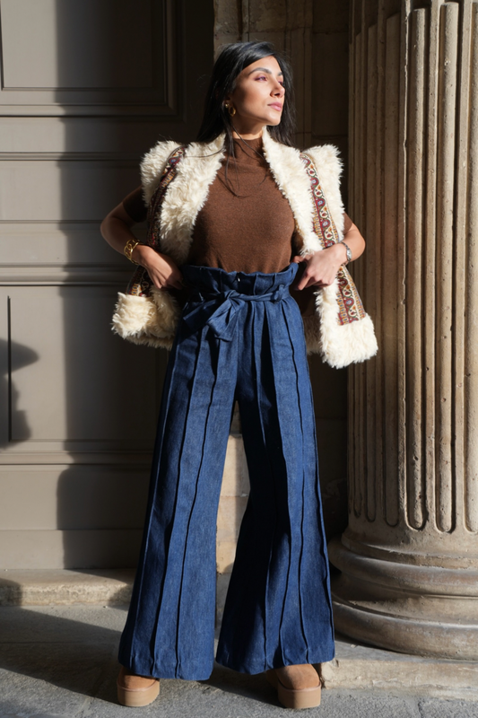 Azadi Pants - Blue Denim