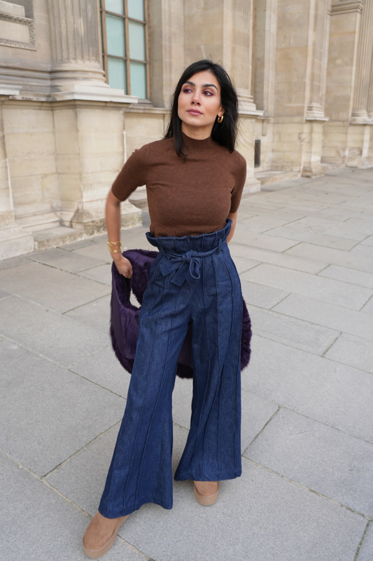 Azadi Pants - Blue Denim